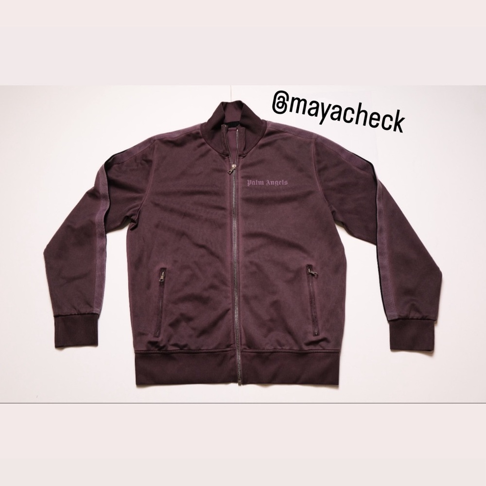 Burgundy Palm Angels Track Jacket